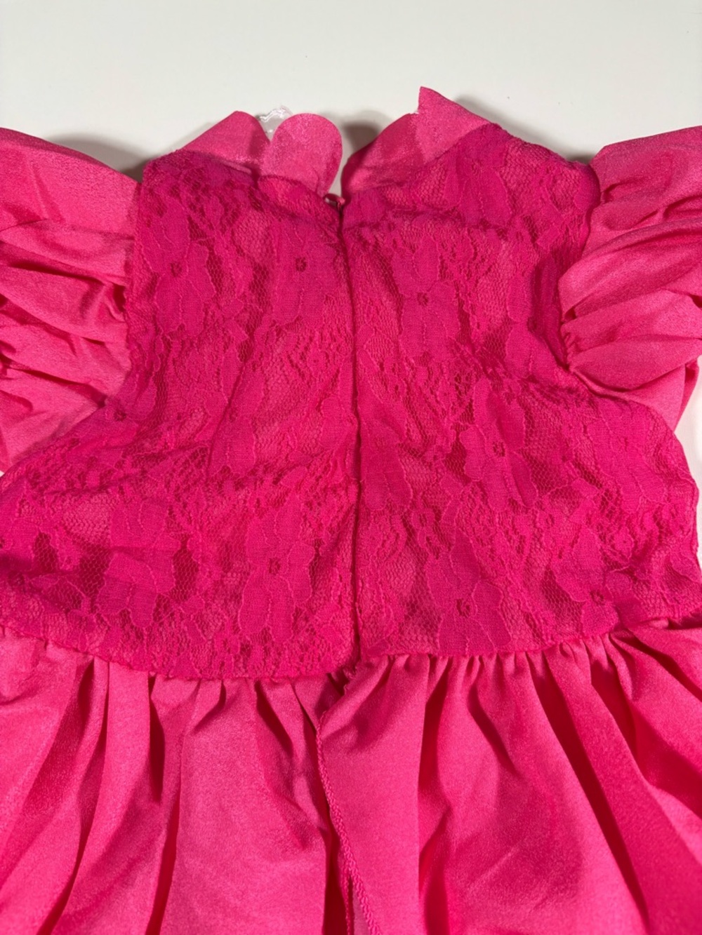 Princess Peach Costume Toddler 2T 3T Pink Dress Crown Mario Halloween - Picture 11 of 13